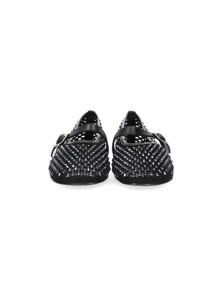 Zwarte ballerina's met studs Morocco Renatta 