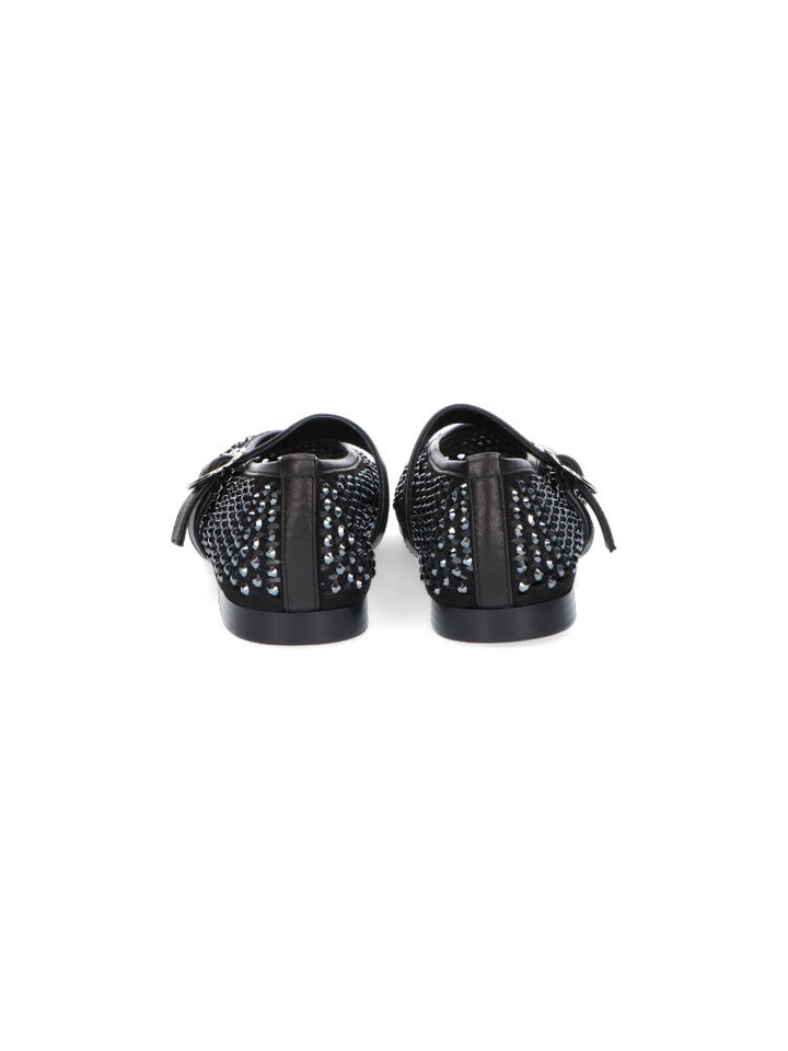 Zwarte ballerina's met studs Morocco Renatta 