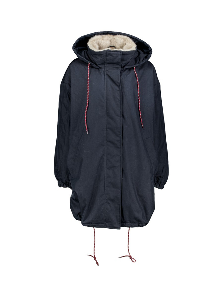 Donkerblauwe parka met capuchon Jade Bellerose 