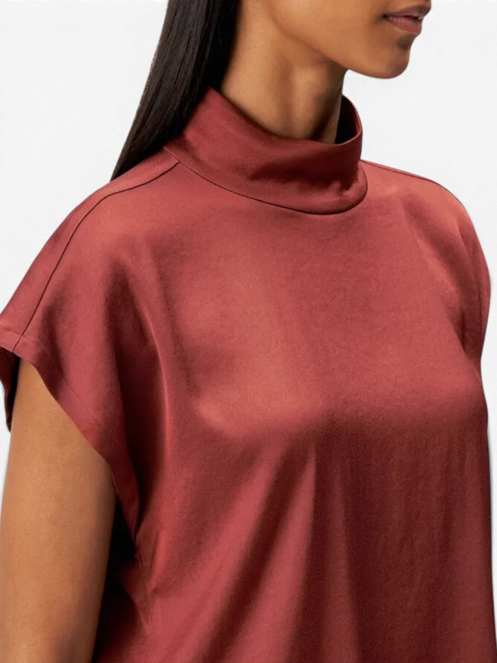 Roestkleurige top Alari Drykorn