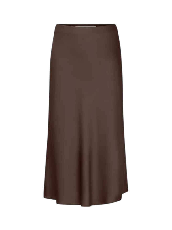 Bruine halflange rok 