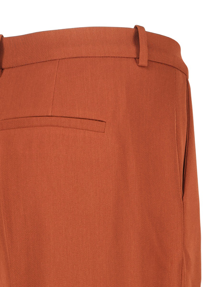 Roestkleurige geklede broek Argue Drykorn