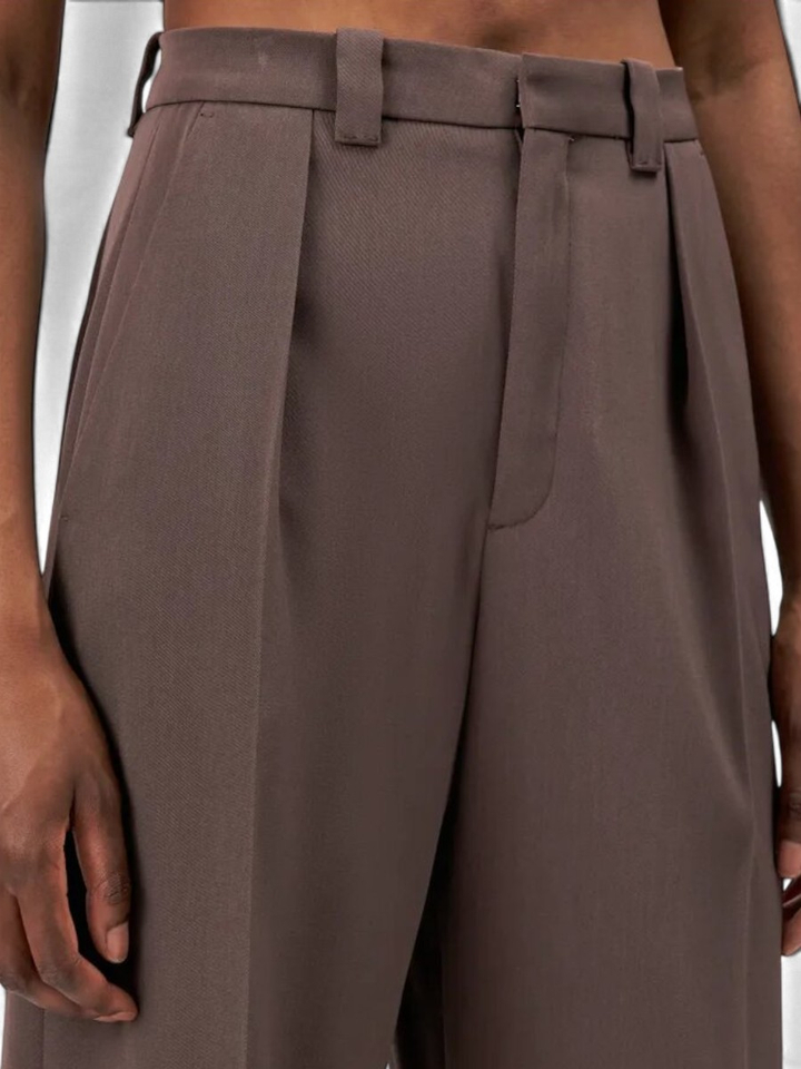 Bruine lange broek Aduct Drykorn