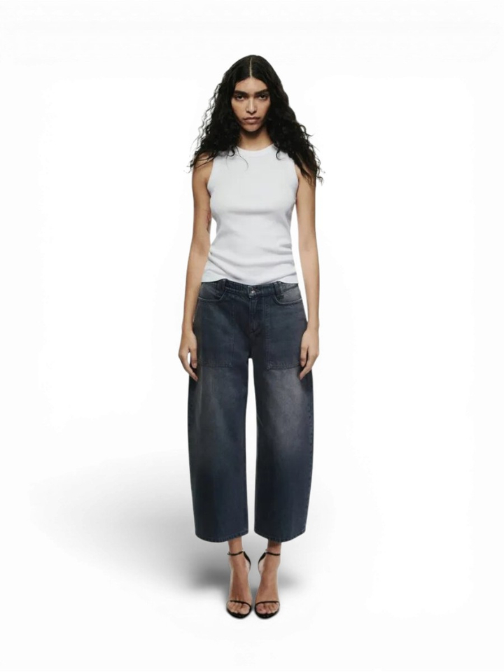 Donkerblauwe loose jeans Derive Drykorn 