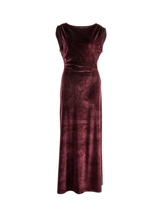 Rood fluwelen kleed Mirien Ted Baker