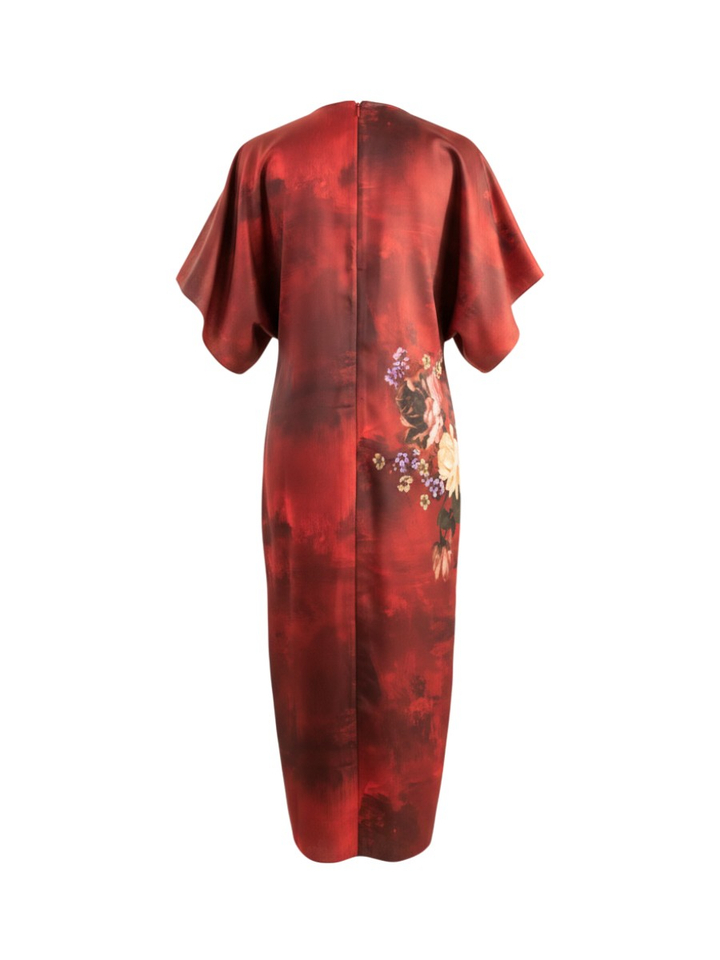 Rood casual kleed met opdruk Meerai Ted Baker