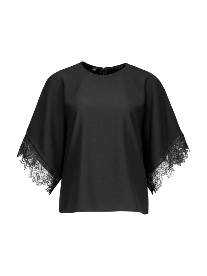 Zwarte bloes met kant detail Neelai Ted Baker