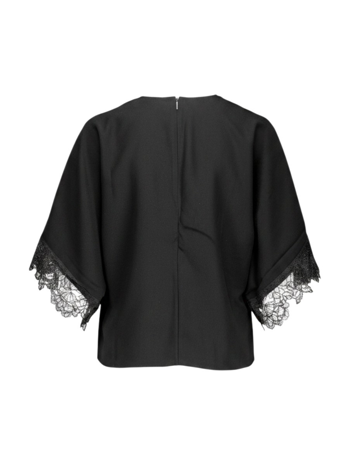 Zwarte bloes met kant detail Neelai Ted Baker