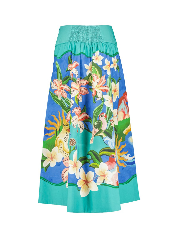 Multicolor uitlopende rok met print Farm Rio 