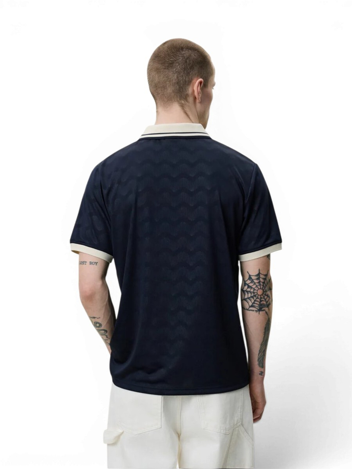 Blauwe polo France Les Deux 