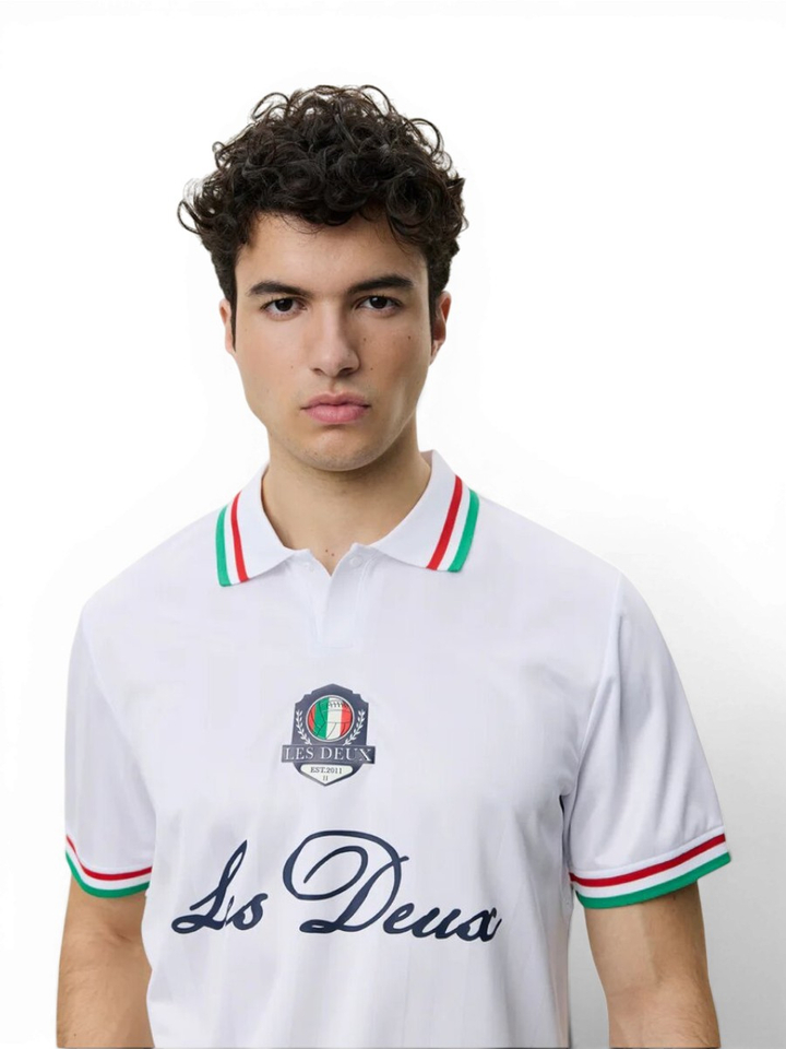Witte polo Italy Les Deux