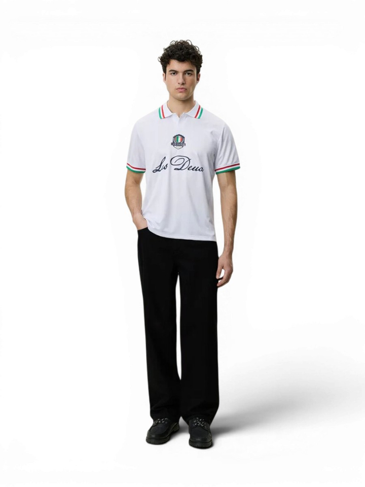 Witte polo Italy Les Deux