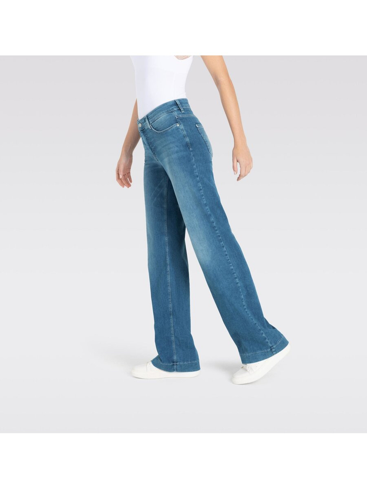 Blauwe wide leg jeans Dream Wide Mac