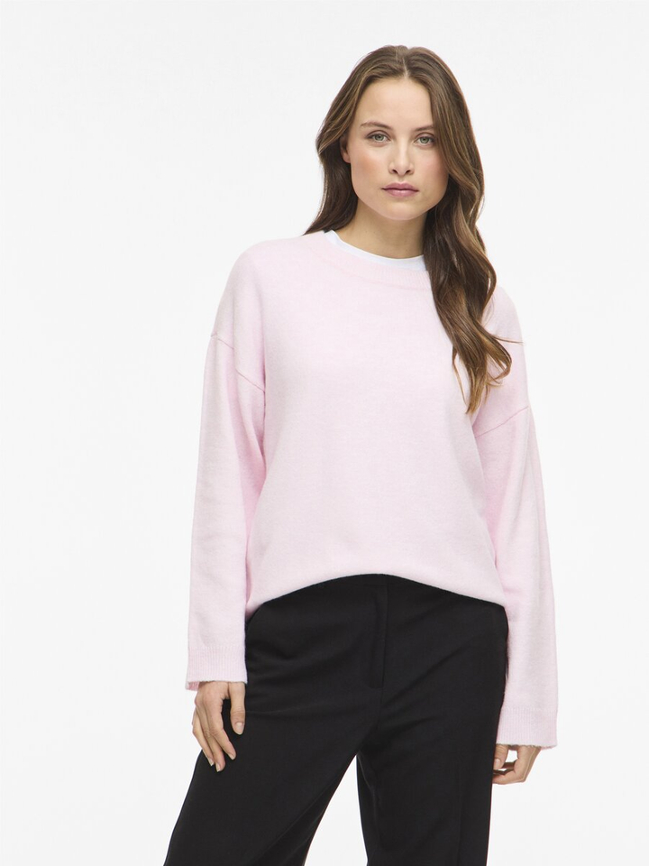 Roze trui met ronde hals Viliga Vila