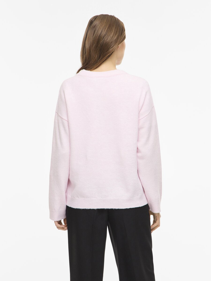 Roze trui met ronde hals Viliga Vila