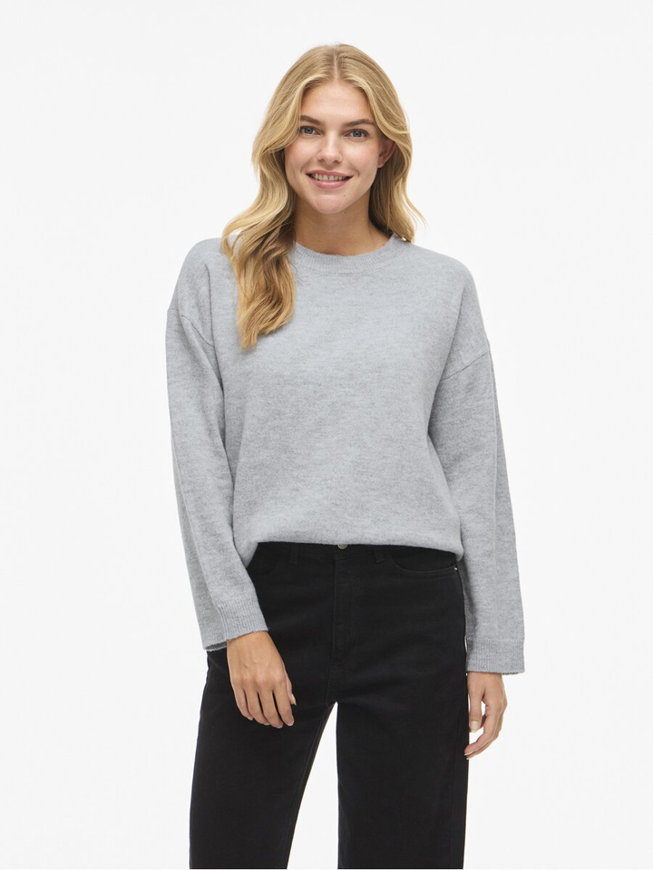 Grijze trui met ronde hals Viliga Vila