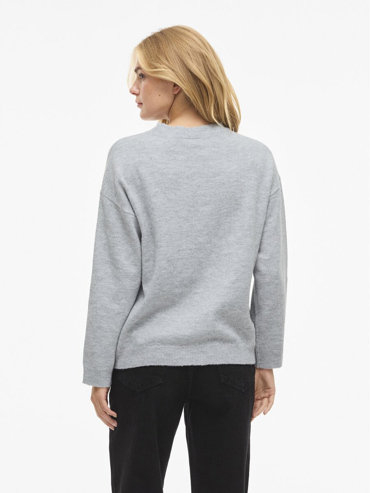 Grijze trui met ronde hals Viliga Vila