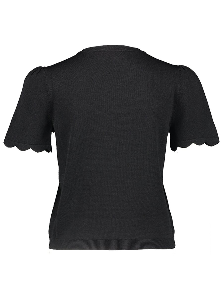 Zwarte top met knoopdetail Twinset Milano