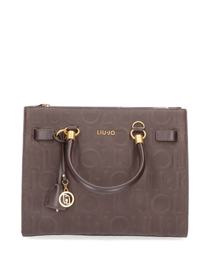 Donkebruine handas met logo Liu Jo