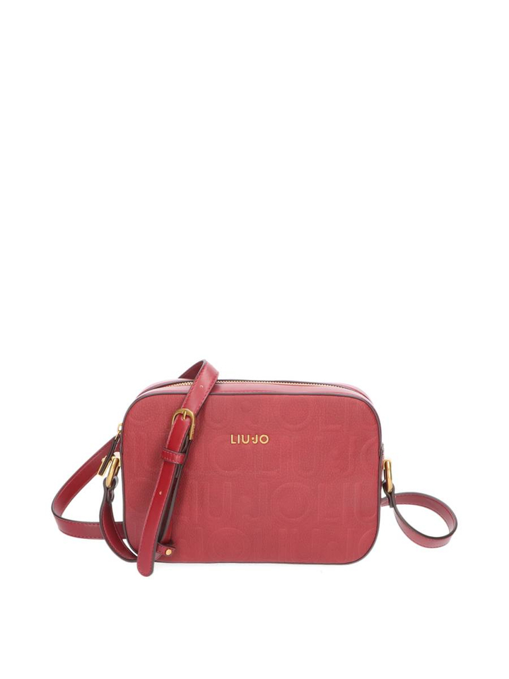 Deep bordeaux crossbody Manhattan logo came Lui Jo
