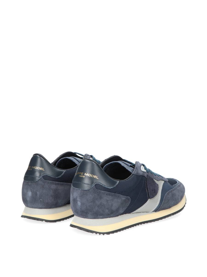 Donkerblauwe lage sneakers Philippe Model