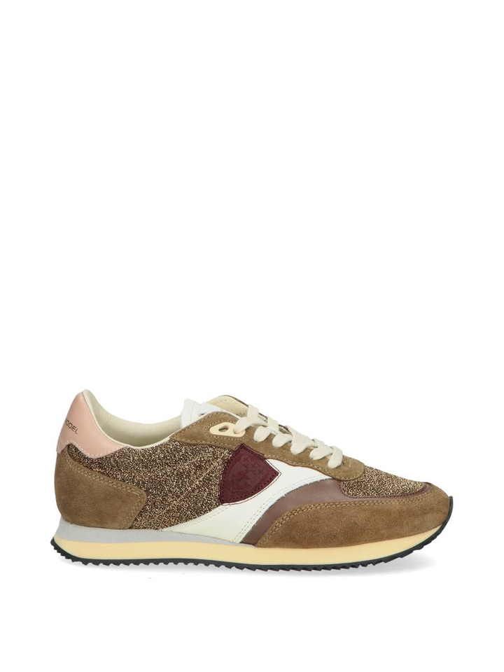 Brons kleurige lage sneakers Philippe Model
