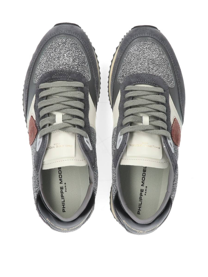 Grijze lage sneakers Philippe Model