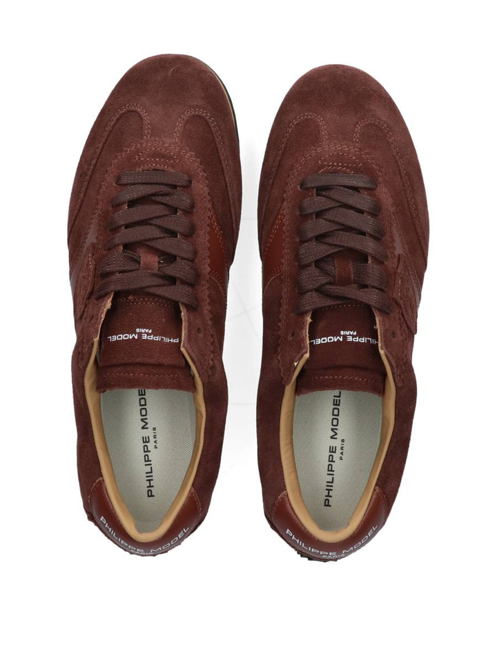 Bruine lage sneakers Philippe Model