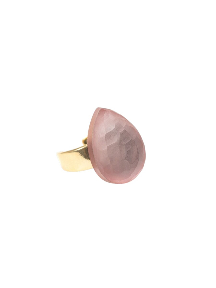 Pink ring Riva Laurence Delvallez