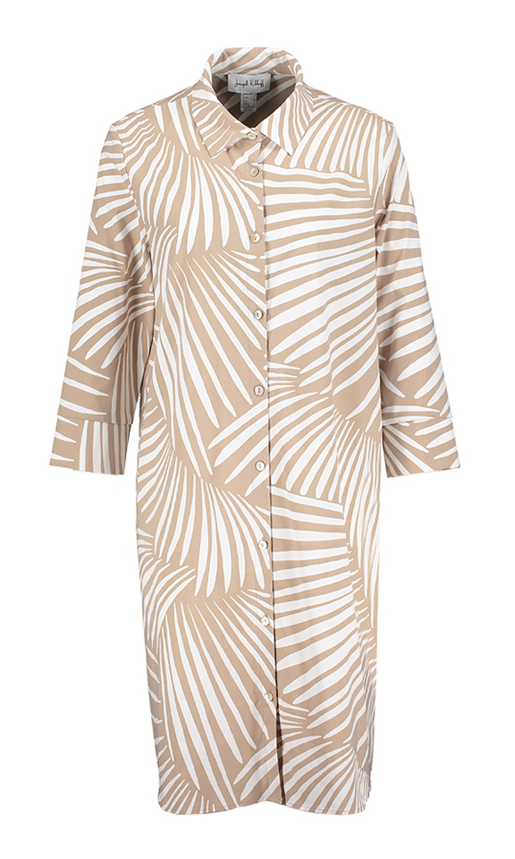 Beige kleed met print Joseph Ribkoff