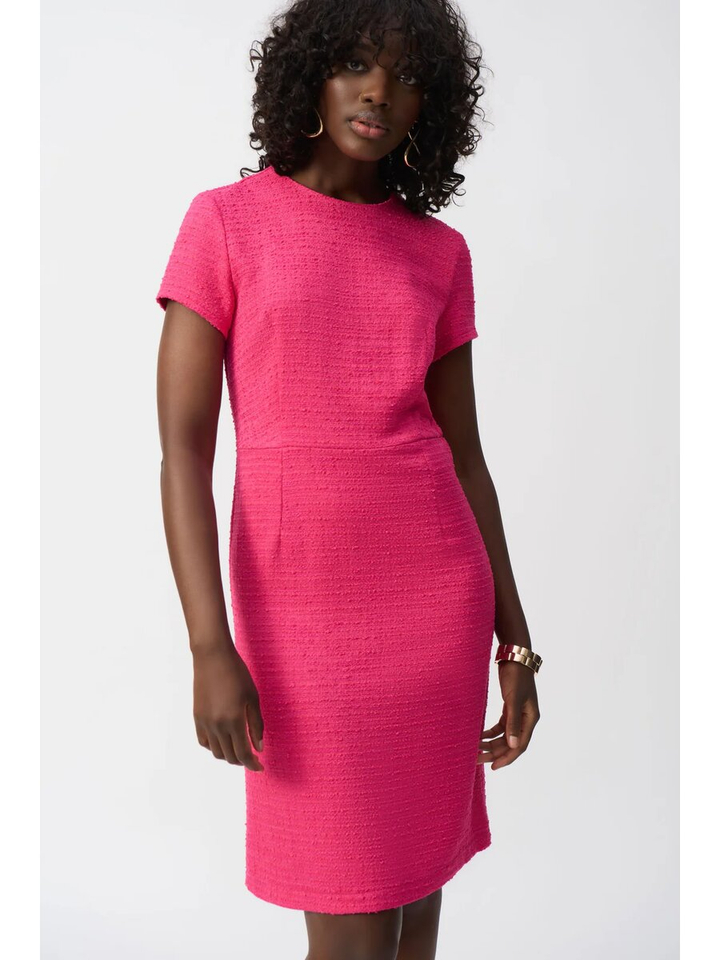 Fuchsia kleed met structuur Joseph Ribkoff