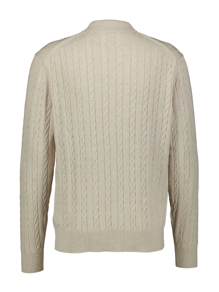 Beige polo kabeltrui Tommy 
