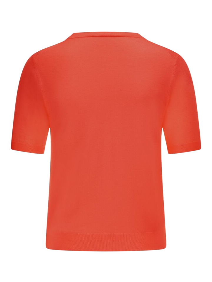 Oranje fijne pull met korte mouwen Riani 
