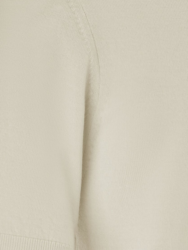 Ecru fijne pull met korte mouwen Riani
