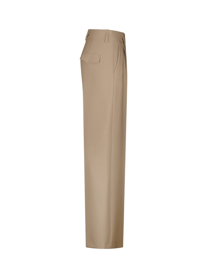 Beige wijde broek Riani