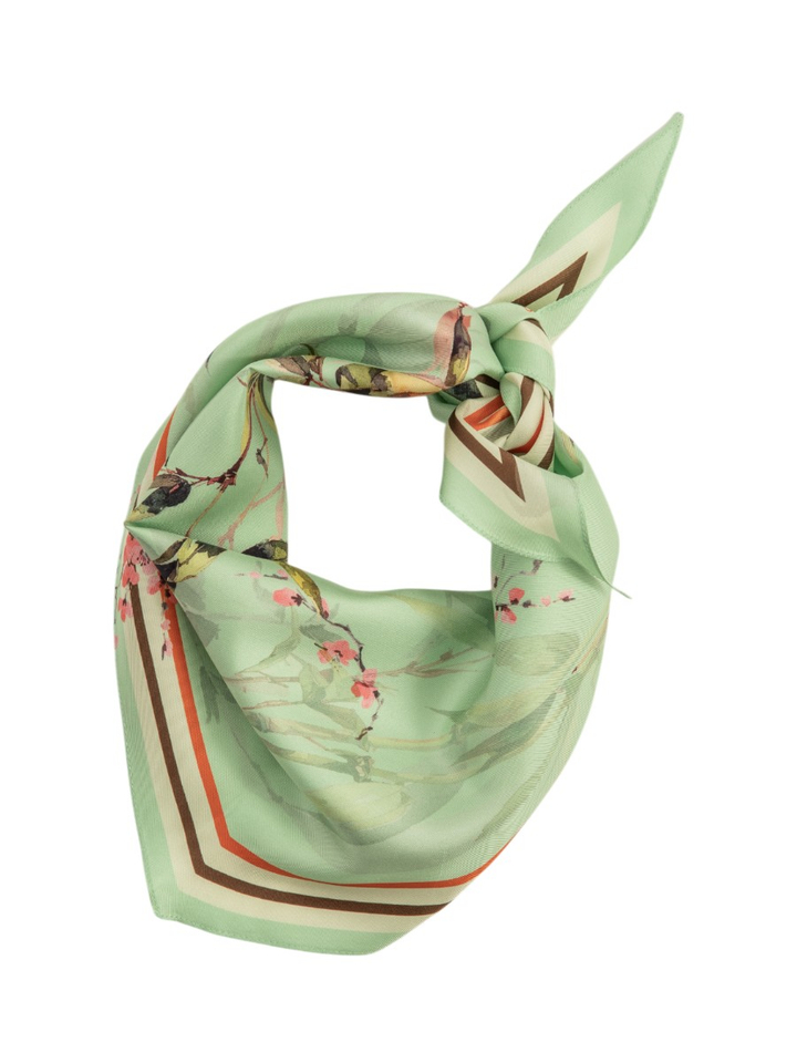 Muntgroene sjaal met print Riani