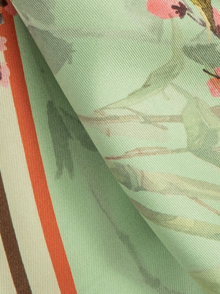 Muntgroene sjaal met print Riani