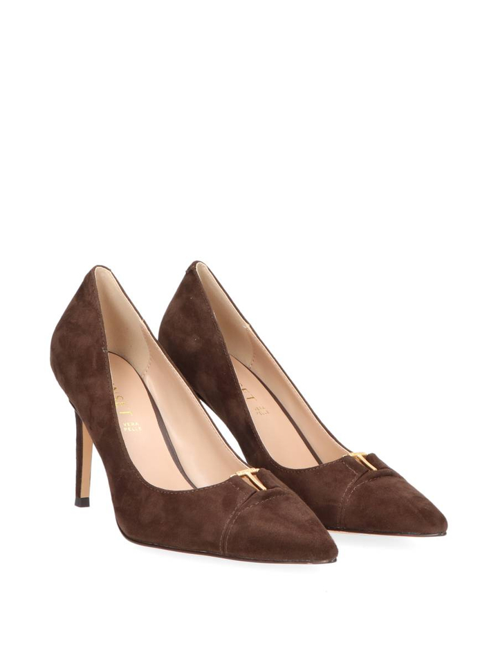 Darkness bruine pumps Twinset