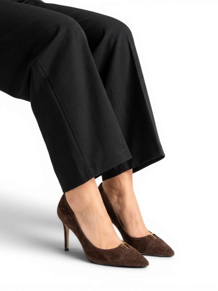 Darkness bruine pumps Twinset