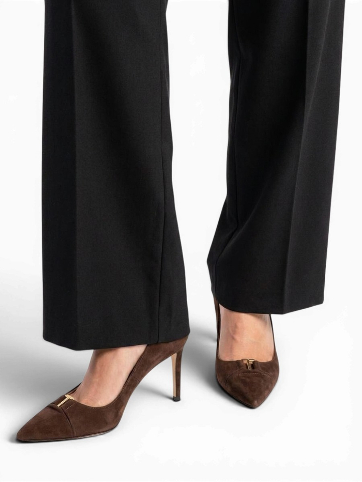 Darkness bruine pumps Twinset