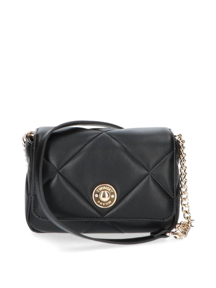 Nero doorstikte crossbody Twinset