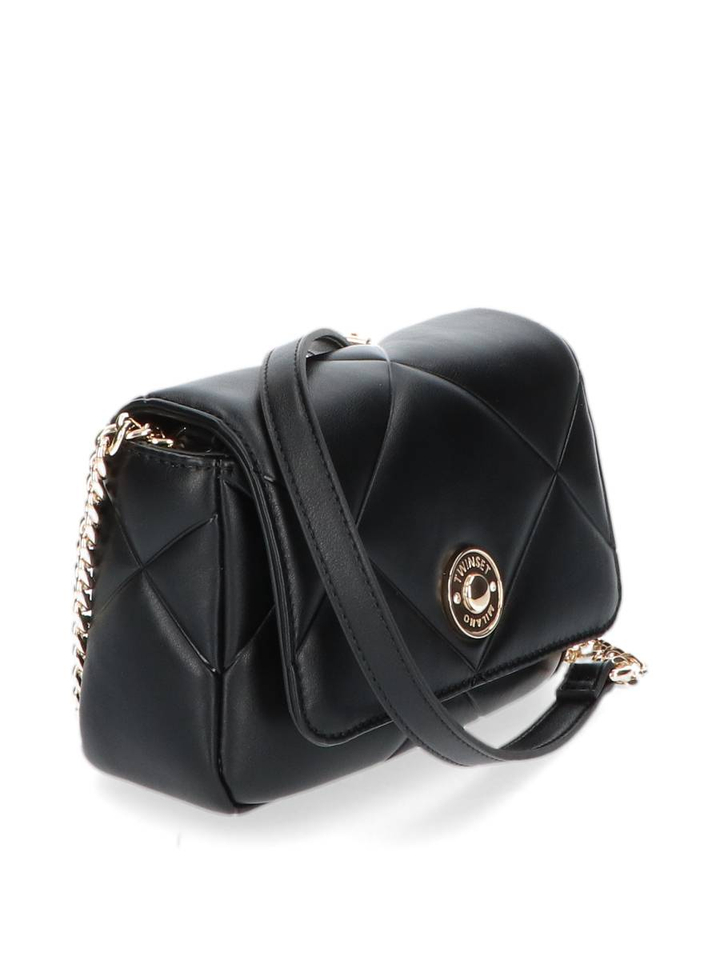 Nero doorstikte crossbody Twinset
