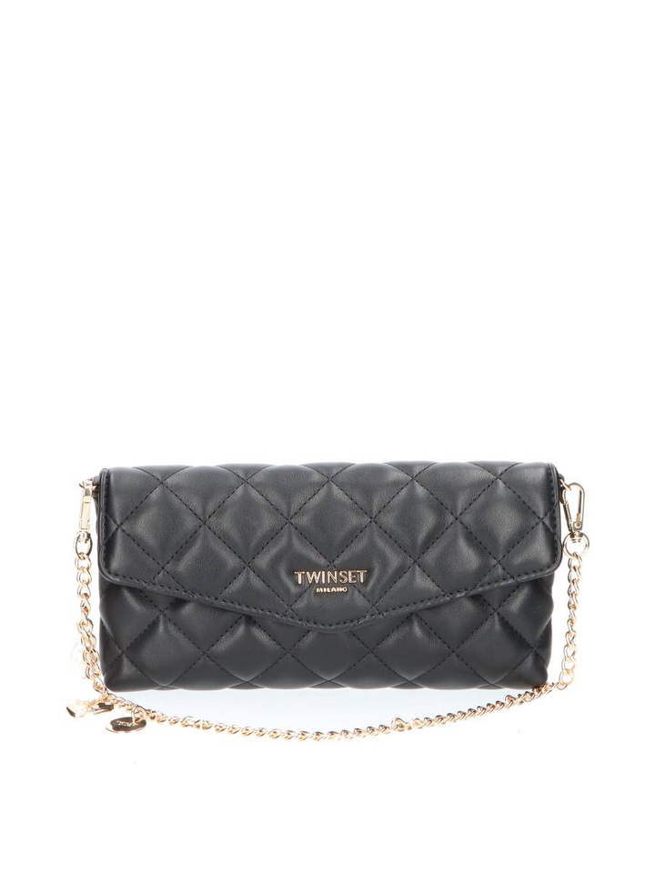 Zwart doorstikte crossbody Twinset 
