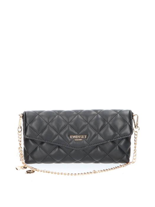 Zwart doorstikte crossbody Twinset
