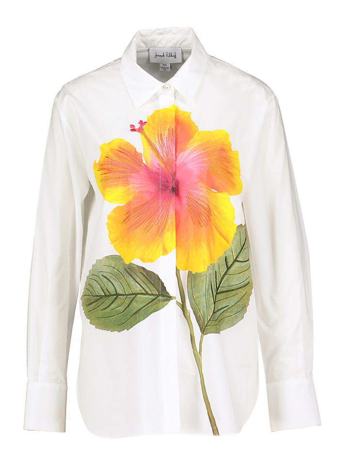 Witte blouse met multi-color bloem Joseph Ribkoff