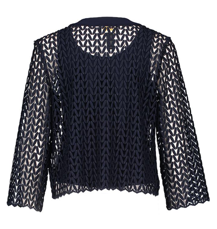 Donkerblauw 2-delig set met top en cardigan Joseph Ribkoff