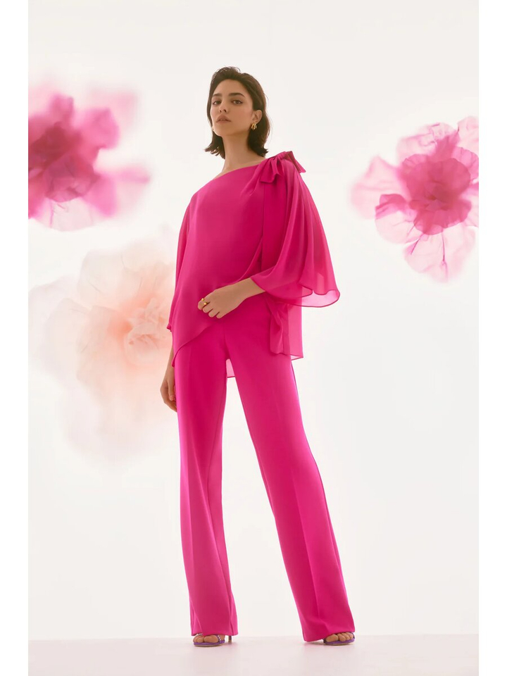 Roze top met vlindermouw Joseph Ribkoff 