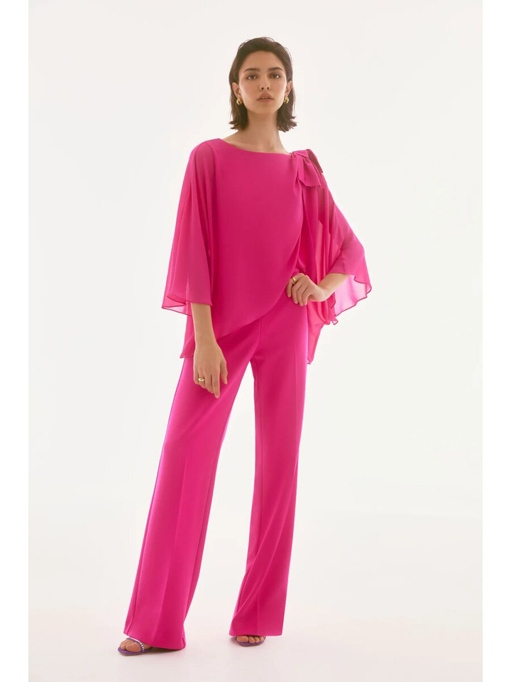 Roze top met vlindermouw Joseph Ribkoff 