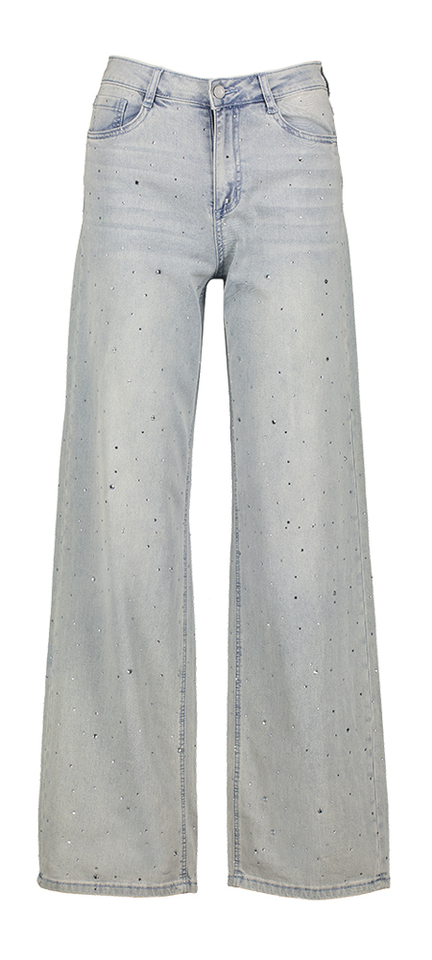 Blauwe loose fit jeans met strass detail Joseph Ribkoff