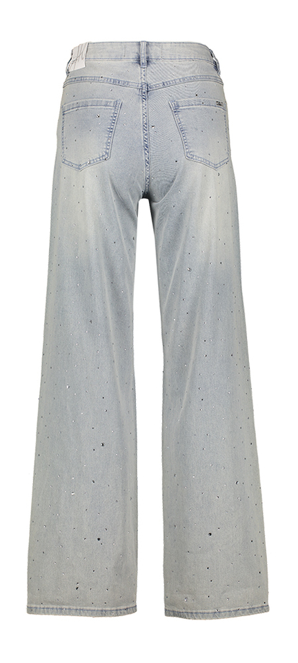 Blauwe loose fit jeans met strass detail Joseph Ribkoff